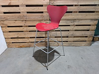 4x barkruk, fritz hansen, series 7 - afbeelding 1 van  11