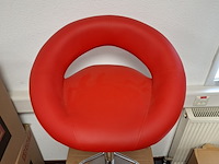 4x barkruk rood - afbeelding 3 van  5