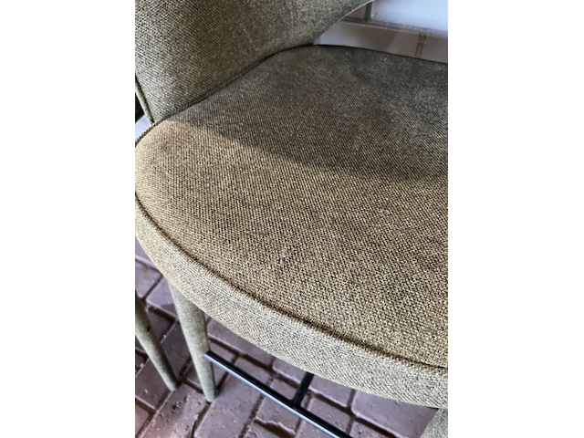 4x barkrukken , polspotten, cosy fabric - afbeelding 3 van  5