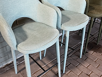 4x barkrukken , polspotten, cosy fabric - afbeelding 4 van  5