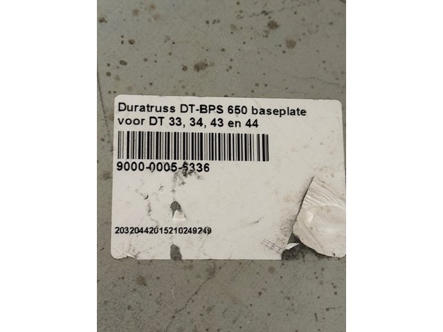 4x baseplate duratruss, dt-bps - afbeelding 2 van  4