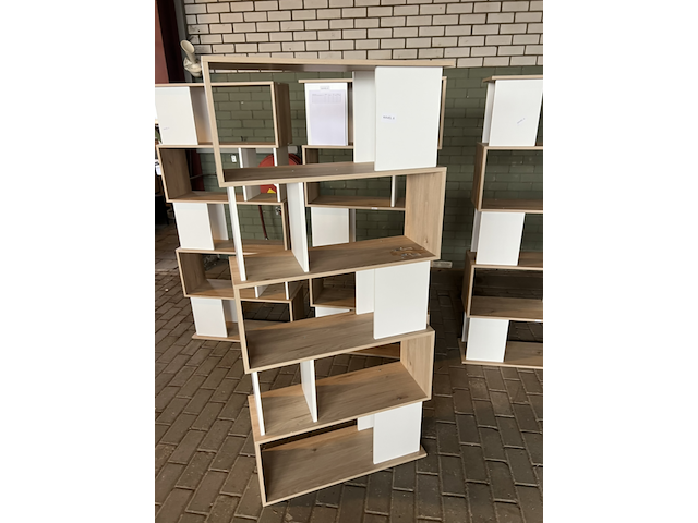 4x basic puzzle boekenkast by fonq, wit - afbeelding 4 van  8