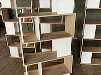 4x basic puzzle boekenkast by fonq, wit - afbeelding 4 van  8