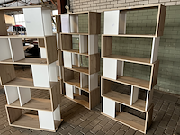 4x basic puzzle boekenkast by fonq, wit - afbeelding 5 van  8