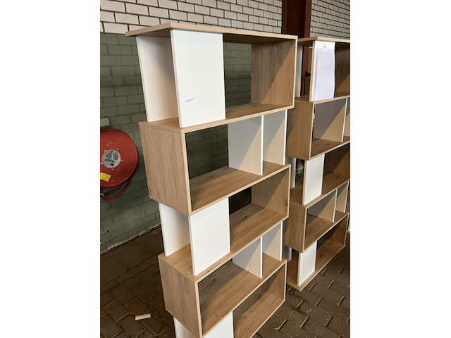 4x basic puzzle boekenkast by fonq, wit - afbeelding 7 van  8