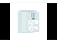 4x bedieningspaneel grohe, rapid sl inspectieschacht, grijs
