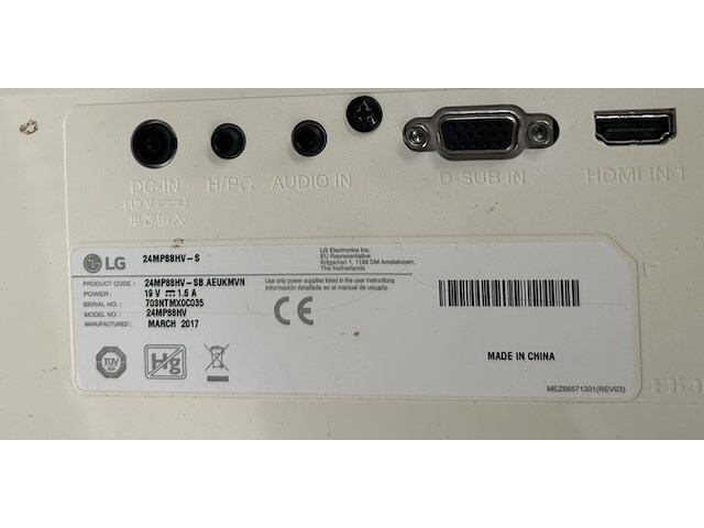4x beeldscherm, 2x monitorbeugel, lg, 24mp88hv- s - afbeelding 3 van  3