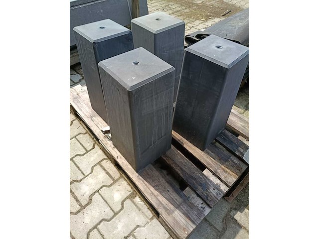 4x betonpoer antraciet, berton - afbeelding 1 van  5