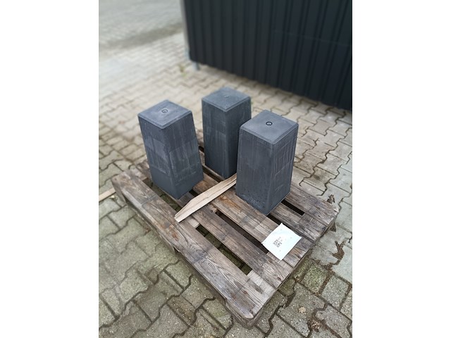 4x betonpoer antraciet, berton - afbeelding 2 van  5