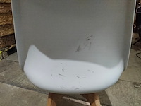 4x binnen of buiten stoelen, grijs/wit - afbeelding 5 van  5