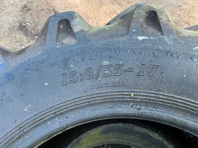 4x bkt implement-as504 15.0/55 r17 band, wiel en velg - afbeelding 4 van  12