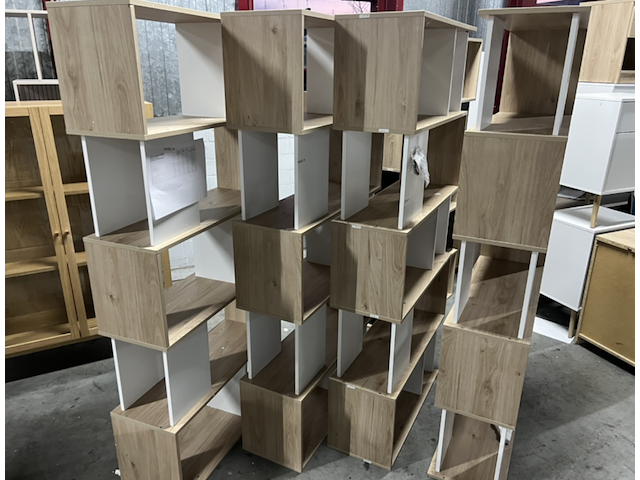 4x boekenkast stellingkast , byfonq - afbeelding 2 van  5