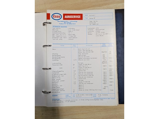 4x boekwerk 'esso smeermiddelen adviezen' - afbeelding 8 van  24