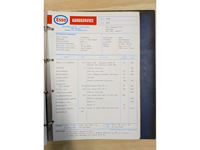 4x boekwerk 'esso smeermiddelen adviezen' - afbeelding 11 van  24