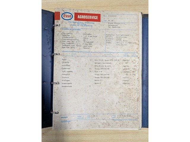 4x boekwerk 'esso smeermiddelen adviezen' - afbeelding 14 van  24