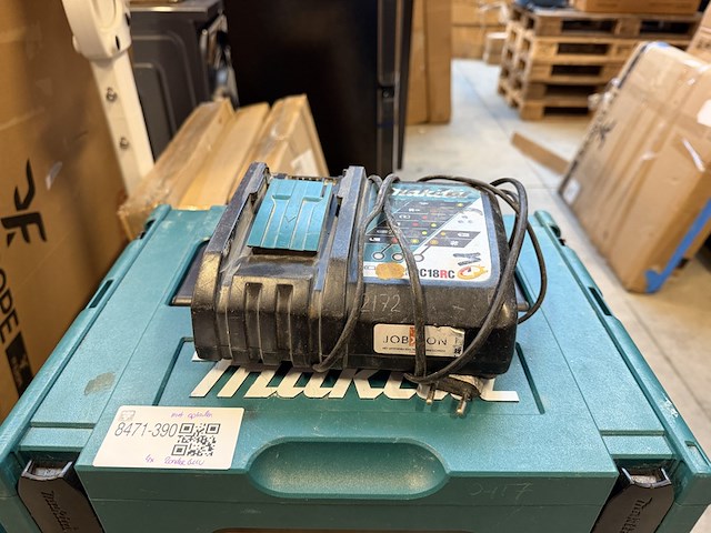 4x bouwgereedschap in koffer, 1x lader makita, ddf484rt3j, djv182zj, dhr242zjv, dhs630zj - afbeelding 3 van  5
