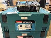 4x bouwgereedschap in koffer, 1x lader makita, ddf484rt3j, djv182zj, dhr242zjv, dhs630zj - afbeelding 2 van  5