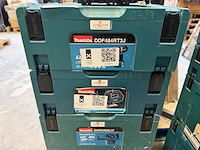 4x bouwgereedschap in koffer, 1x lader makita, ddf484rt3j, djv182zj, dhr242zjv, dhs630zj - afbeelding 3 van  5