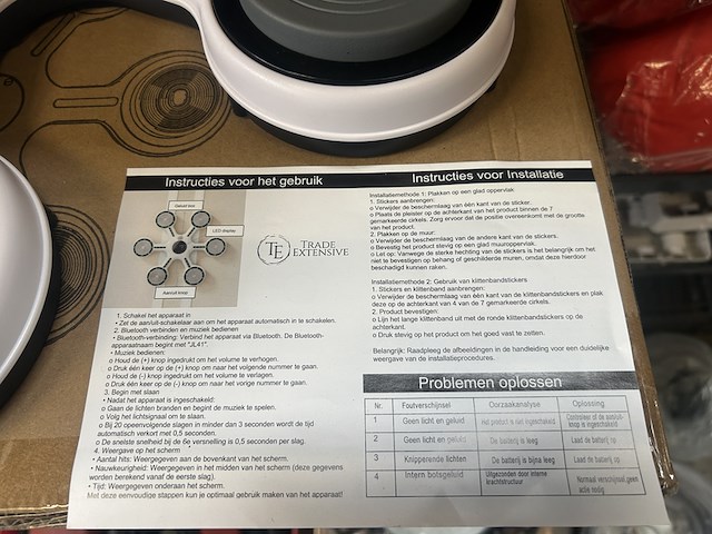 4x boxzak met bluetooth en 1 paar bokshandschoenen - afbeelding 5 van  6