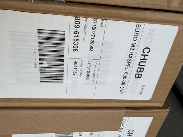 4x brandslanghaspel chubb, euro-m2 - afbeelding 2 van  5