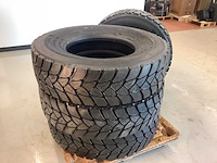 4x bridgestone 315/80r22.5 m+s retread vrachtwagenband - afbeelding 4 van  9
