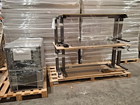 4x bureau en 4x ladeblok, o.a. gispen