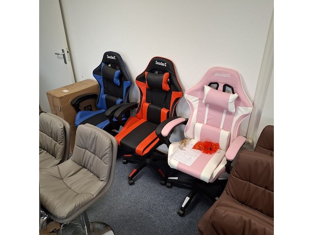 4x bureau-/gamestoel - afbeelding 2 van  8