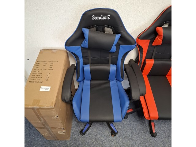 4x bureau-/gamestoel - afbeelding 5 van  8