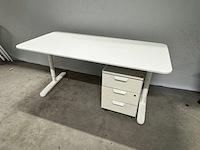 4x bureau met bureaustoel ikea, wit - afbeelding 5 van  10