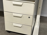 4x bureau met bureaustoel ikea, wit - afbeelding 6 van  10