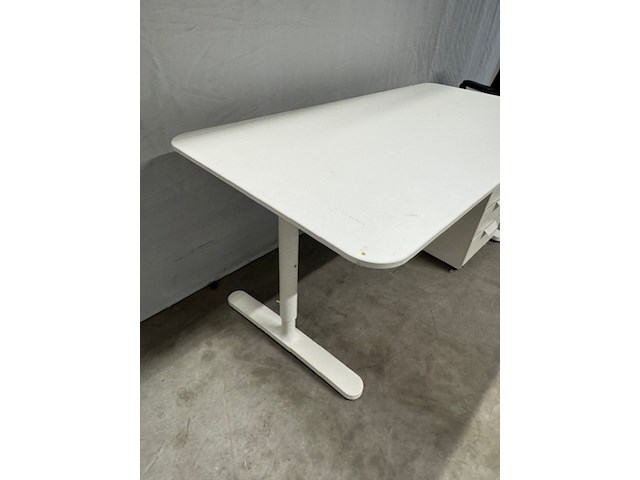 4x bureau met bureaustoel ikea, wit - afbeelding 7 van  10