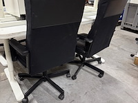 4x bureau met bureaustoel ikea, wit - afbeelding 9 van  10