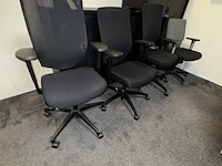 4x bureaustoel dauphin en comforto, zwart - afbeelding 2 van  6