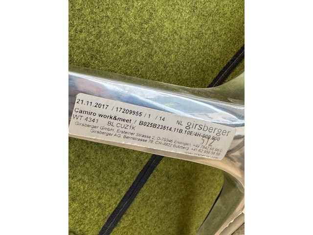 4x bureaustoel, groen - afbeelding 7 van  8