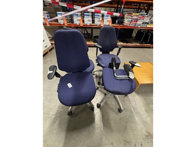 4x bureaustoel rh, logic 300, blauw - afbeelding 1 van  7