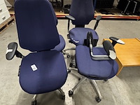4x bureaustoel rh, logic 300, blauw - afbeelding 1 van  7