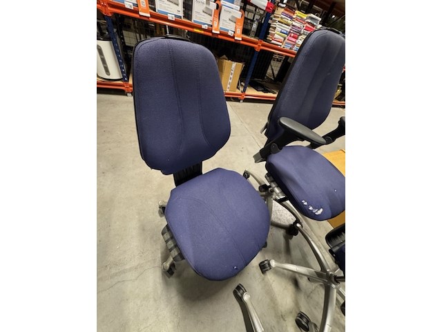 4x bureaustoel rh, logic 300, blauw - afbeelding 3 van  7