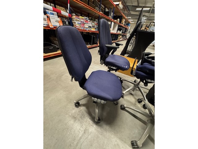 4x bureaustoel rh, logic 300, blauw - afbeelding 4 van  7
