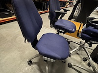 4x bureaustoel rh, logic 300, blauw - afbeelding 4 van  7