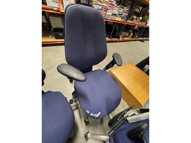 4x bureaustoel rh, logic 300, blauw - afbeelding 5 van  7