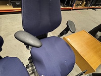 4x bureaustoel rh, logic 300, blauw - afbeelding 5 van  7