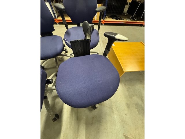 4x bureaustoel rh, logic 300, blauw - afbeelding 6 van  7