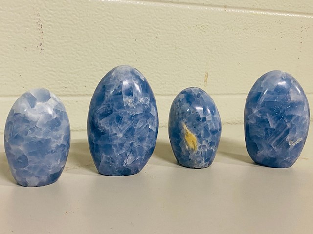 4x calciet blauw vrije vorm - afbeelding 1 van  7