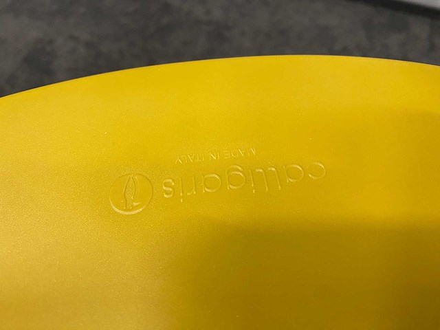 4x calligaris basil - eetkamerstoel - mosterd/ antraciet - afbeelding 8 van  8