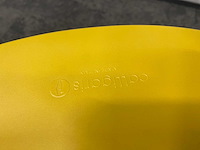 4x calligaris basil - eetkamerstoel - mosterd/ antraciet - afbeelding 8 van  8