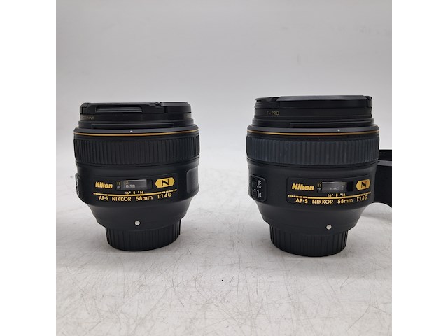 4x camera lens, nikon, af-s nikkor 58mm 1:1.4g - afbeelding 3 van  10