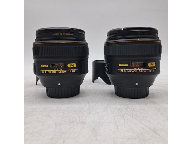 4x camera lens, nikon, af-s nikkor 58mm 1:1.4g - afbeelding 8 van  10