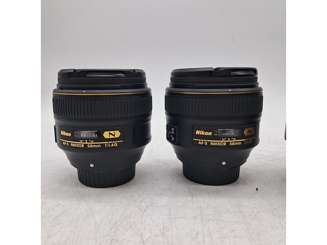 4x camera lens, nikon, af-s nikkor 58mm 1:1.4g - afbeelding 2 van  7