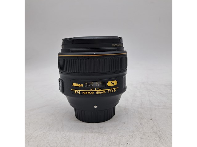 4x camera lens, nikon, af-s nikkor 58mm 1:1.4g - afbeelding 3 van  6