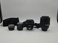4x camera lens, nikon, o.a. af-s micro nikkor 105mm 1:2.8 g ed vr - afbeelding 6 van  13